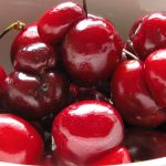 A bowl of cherries.